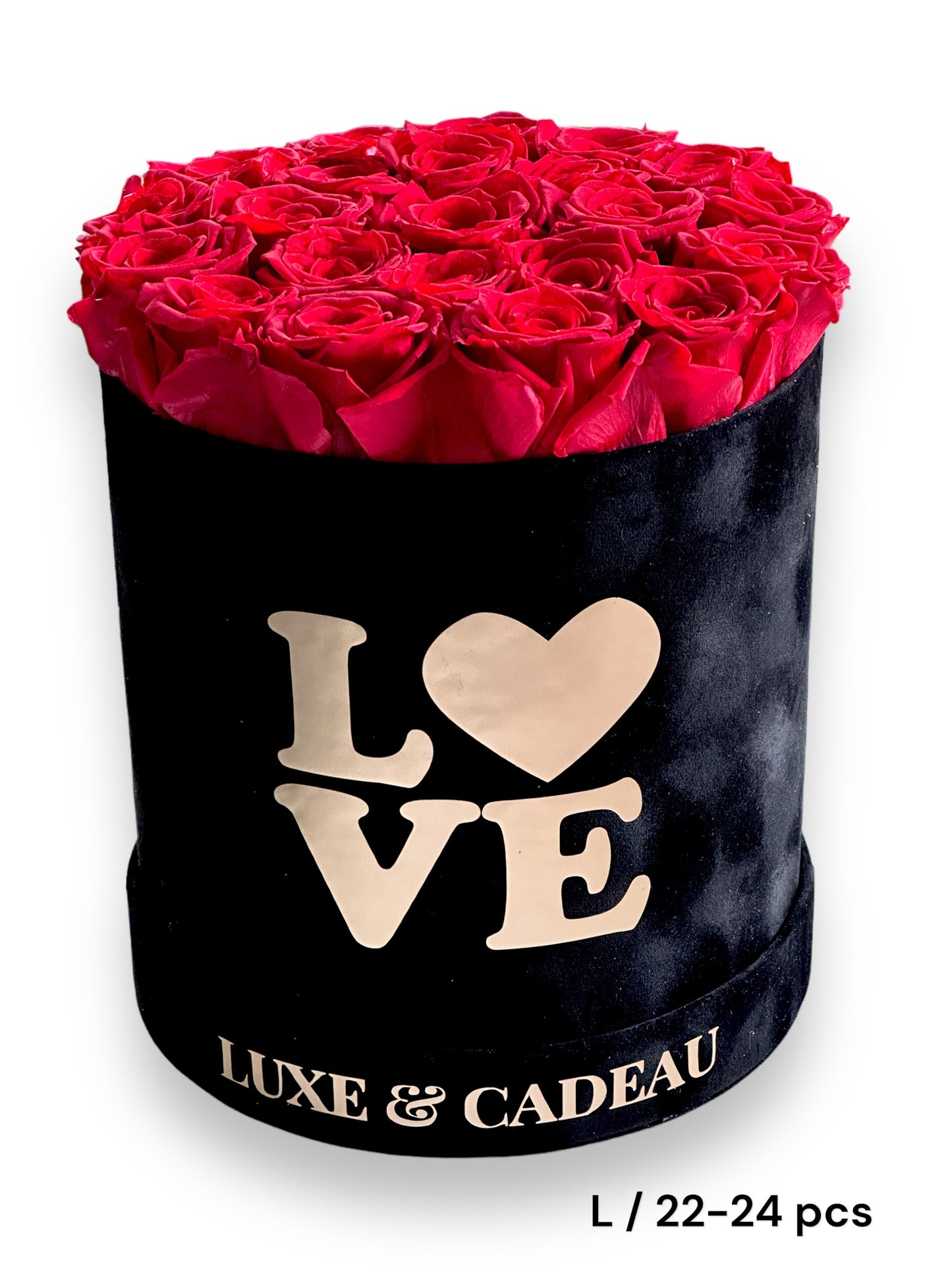 Collection bouquets roses éternelles 100% naturelle • BOX VELVET •