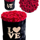 Collection bouquets roses éternelles 100% naturelle • BOX VELVET •